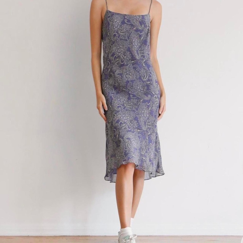Vintage Y2K paisley midi dress